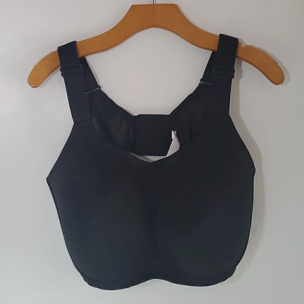 LIVI Lane Bryant Wireless Medium-Impact Wicking Sports Bra Black Size 44DDD
